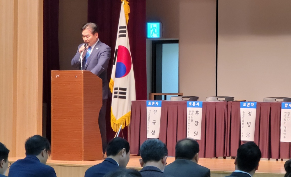 ▲ 주철현 국회의원 해양관광진흥법 제정 필요성을 역설했다.