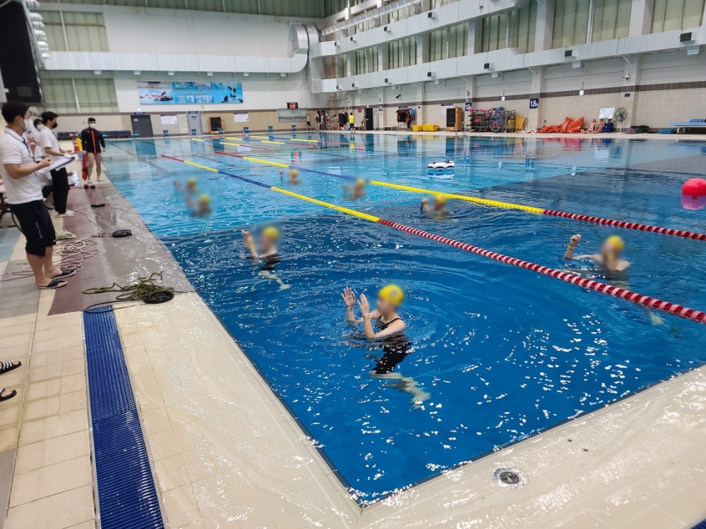 ▲ 수상구조사 수영평가