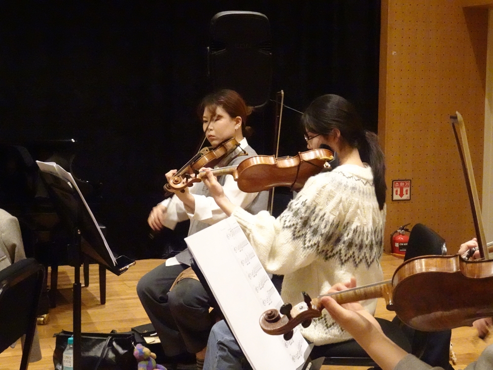 ▲ 열린심포니오케스트라 연습 현장