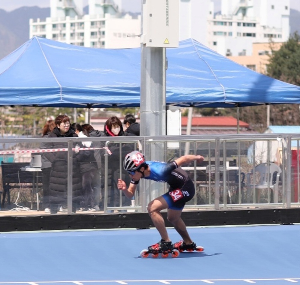 ▲여수시청 소속 인라인 스피드 선수 송제언