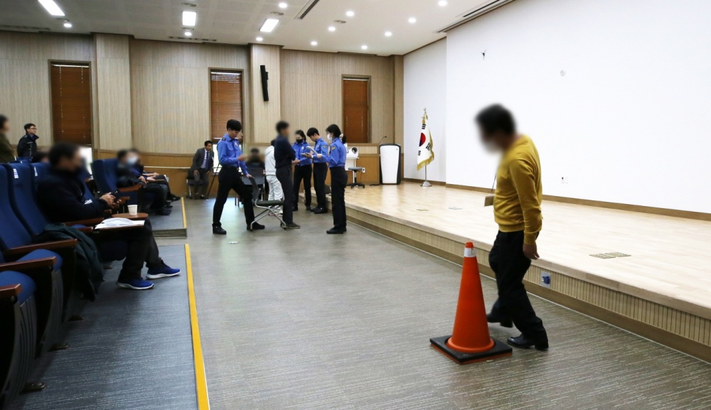 ▲ 연안지킴이 선발 체력검정 모습