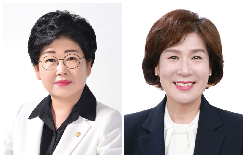 ▲ 백인숙, 이미경 시의원