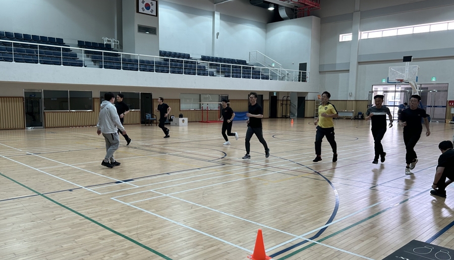 ▲ 20미터 왕복 오래달리기 측정