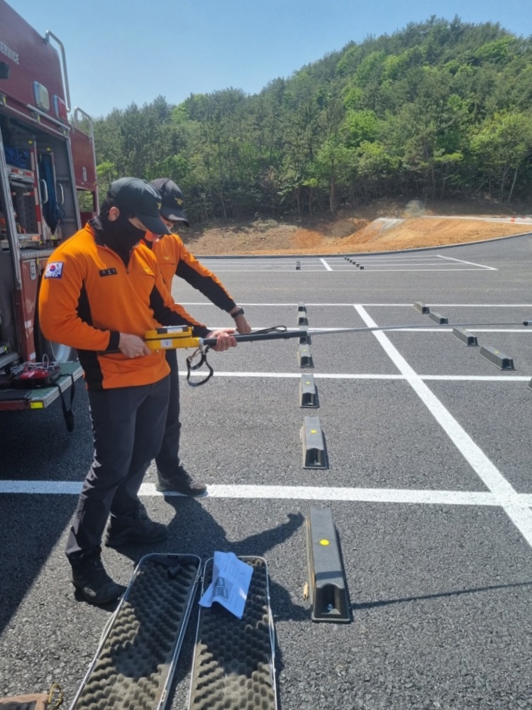 ▲ 방사능 측정 모습