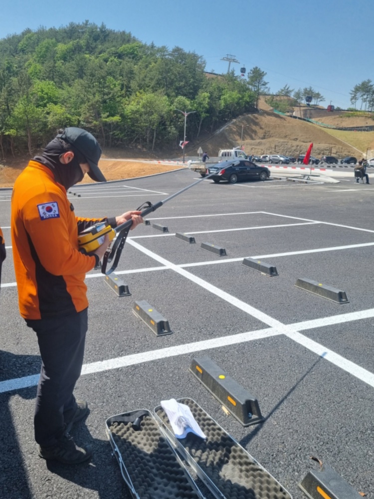 ▲ 방사능 측정 모습