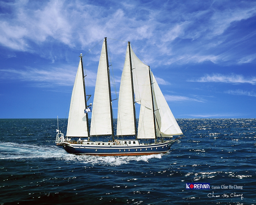 ▲ 범선 코리아나호  ⓒ정채호