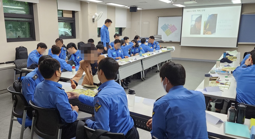 ▲ 해양경찰교육원 신임과정 학생 교육 모습