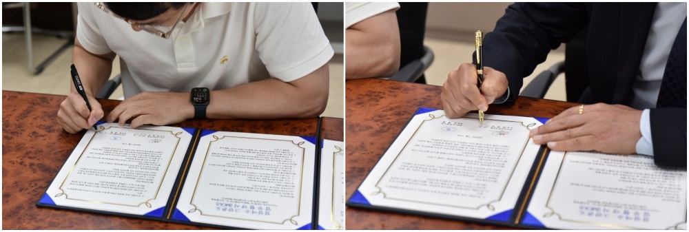 ▲여수시자전거연맹-(주)엠비에스코퍼레이션 MOU 체결