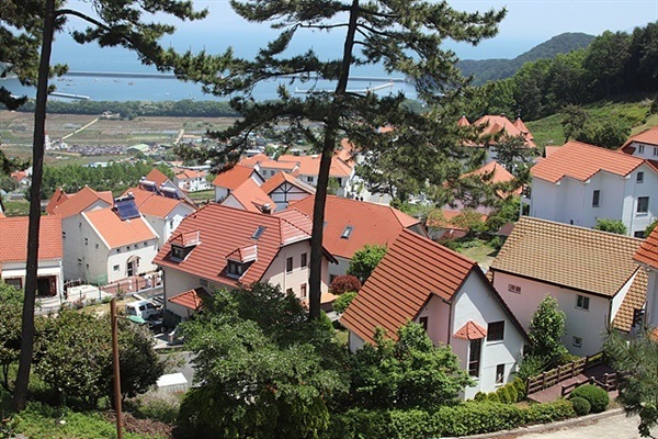 ▲ 남해 독일마을 전경  ⓒ오문수