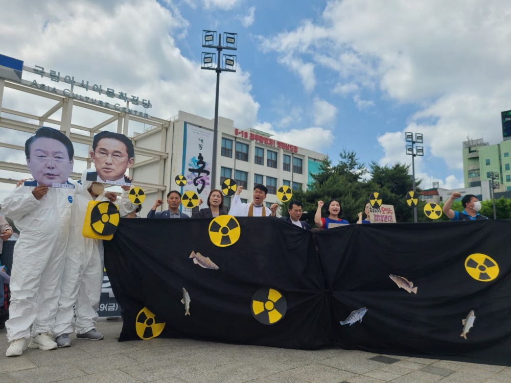 ▲ 광주광역시 옛 전남도청 앞에서 열린 기자회견 ⓒ여수시민사회단체연대회의 제공