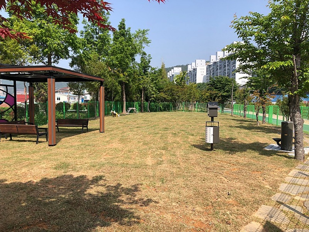 ▲ 정기명 시장 공약사업인 반려견 놀이터