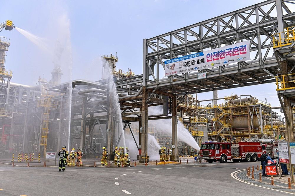 ▲ 안전한국훈련 시범훈련 모습