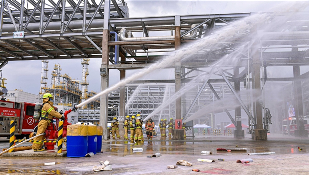▲ 안전한국훈련 시범훈련 모습