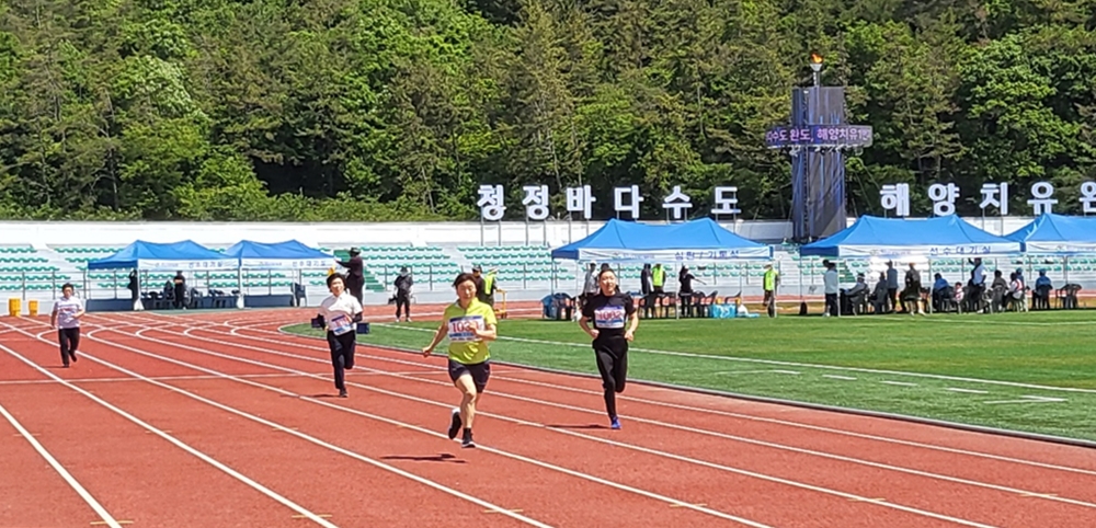 ▲ 전남 완도에서 열린 제31회 전라남도장애인체육대회  