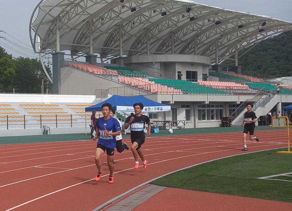 ▲ 제31회 전라남도장애인체육대회 육상경기 현장.