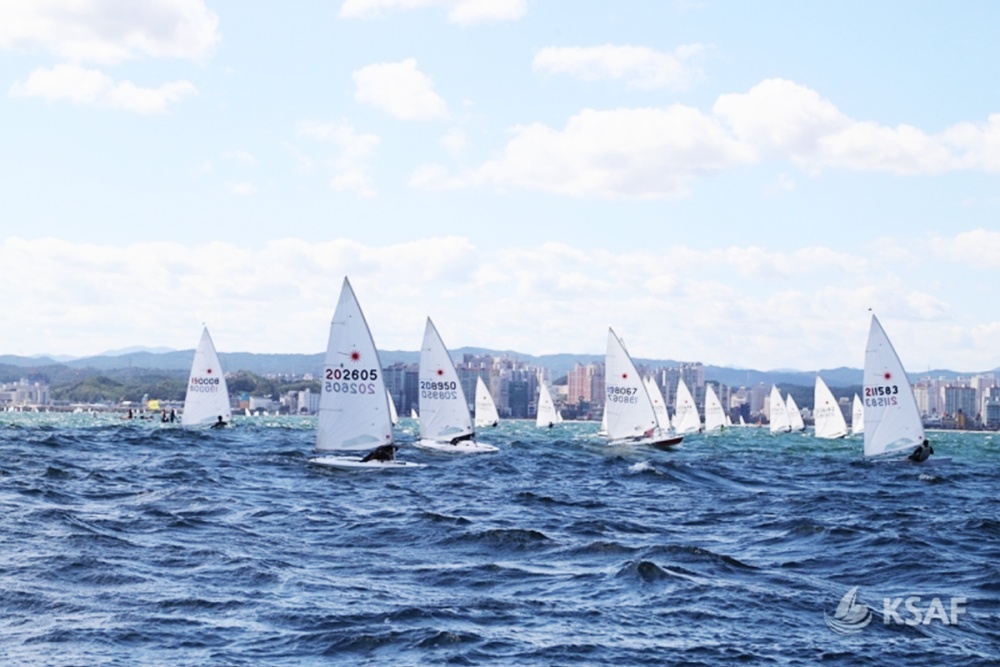 ▲ 요트대회가 열리는 소호앞바다