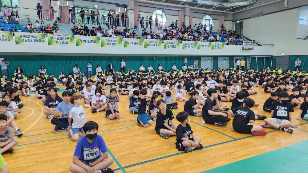 ▲ '제1회 탄소중립 대한민국 줄넘기 한마당 대회' 참여 어린이