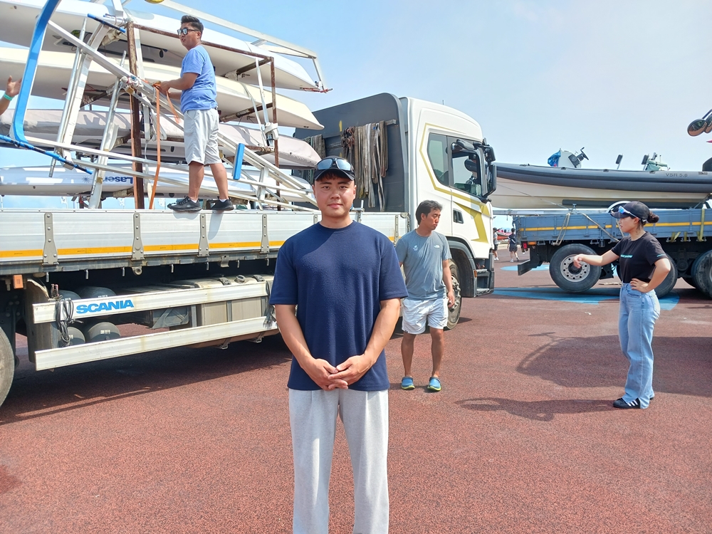 ▲ 여수시청팀 이석현 스키퍼