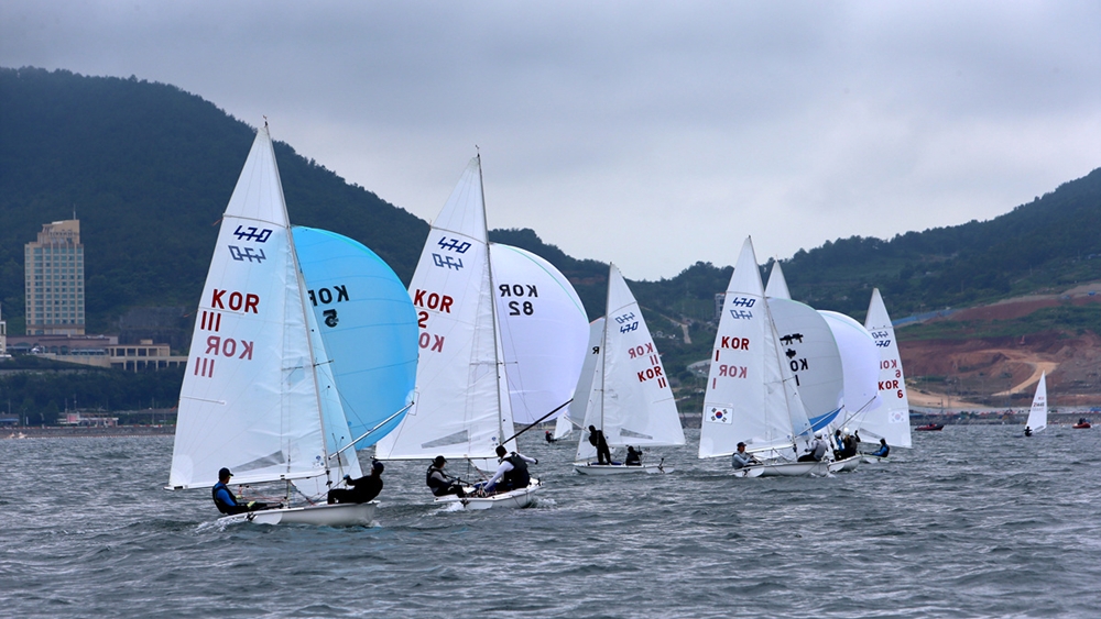 ▲ 제20회 해양경찰청장배 전국요트대회 경기 모습 ⓒ정종현