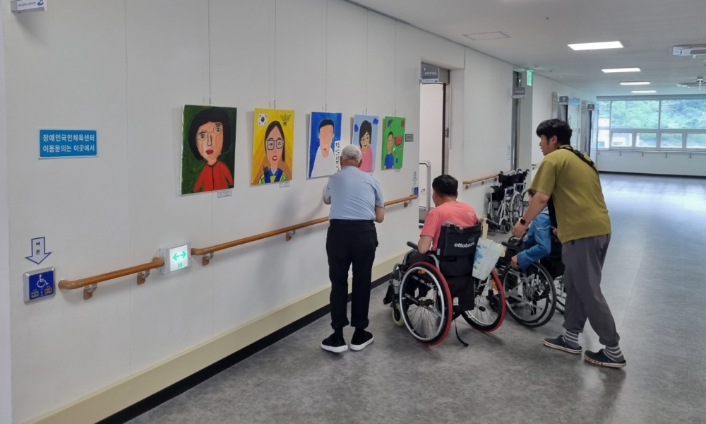▲  ‘장애인의 슬기로운 예술생활’ 작품전