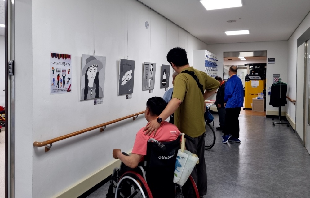 ▲ ‘장애인의 슬기로운 예술생활’ 작품전