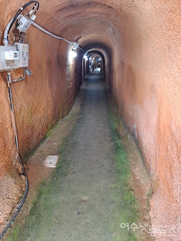 ▲두 아들과 함께 6년간 삽으로 직접 팠다는 와인동굴 내부다.  ⓒ조찬현