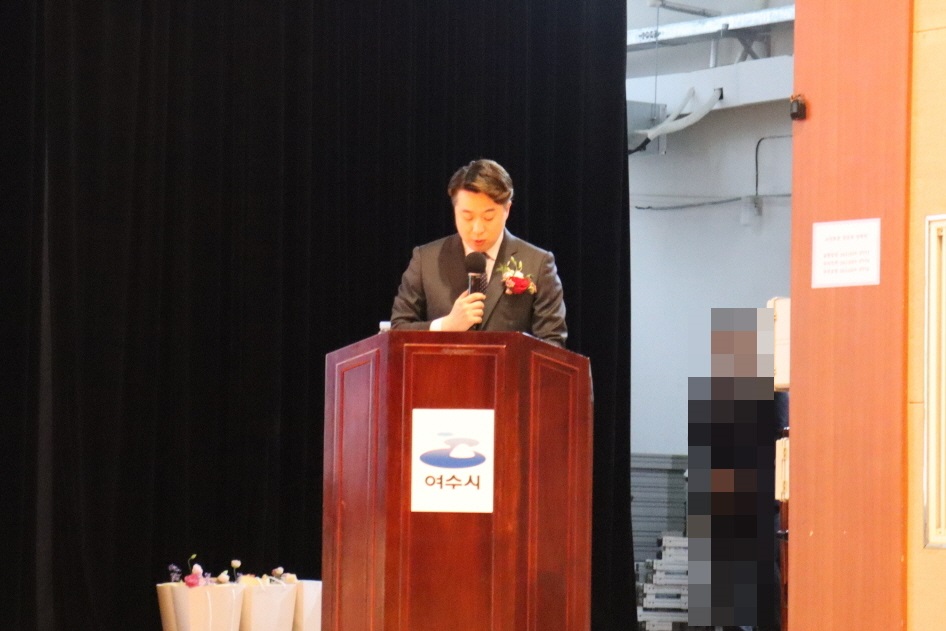 ▲ 퇴임자 소회를 전하고 있다.