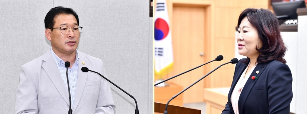 ▲문갑태‧정신출 시의원