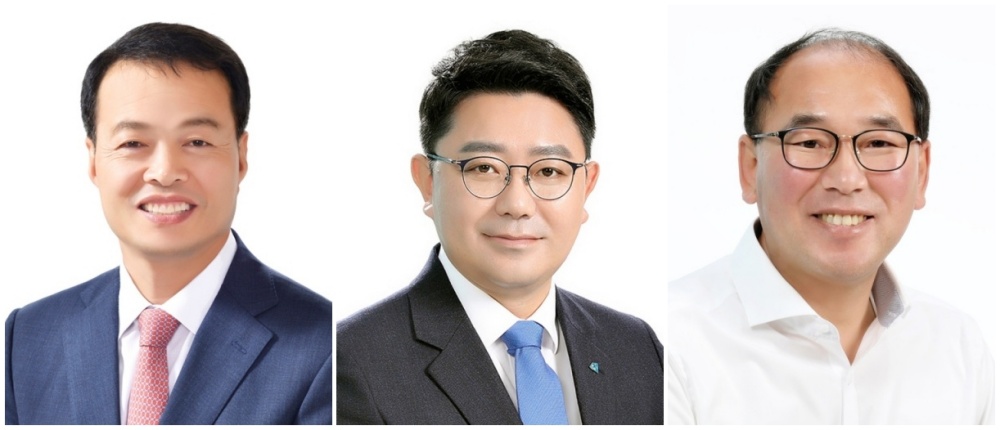 ▲송하진, 최정필, 박영평 의원