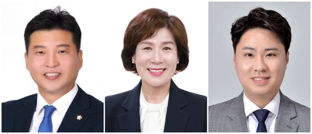 ▲ 고용진, 이미경, 이석주 시의원