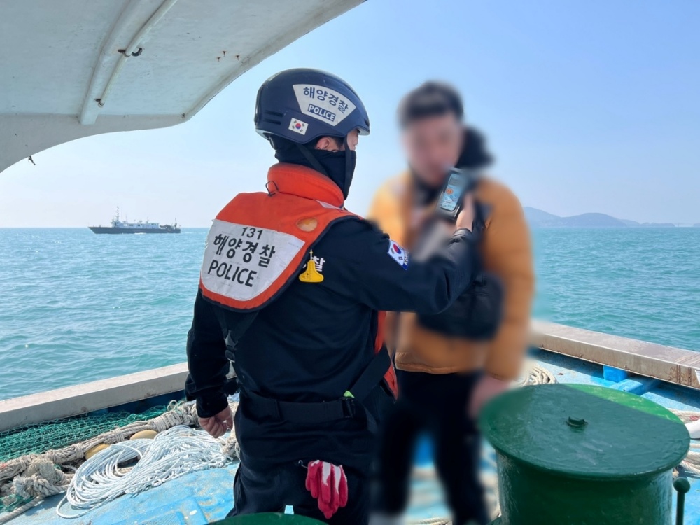 ▲ 여수해경 음주 운항 특별단속