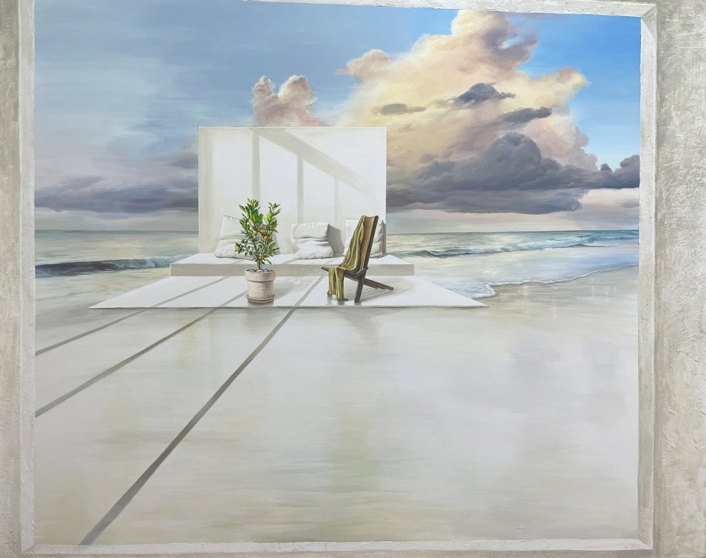 ▲ 배혜미, Light beside you (130.3x162.2cm, Mixed media on canvas)