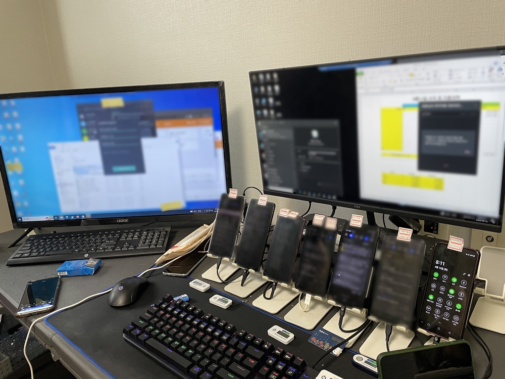 ▲ 전남청 반부패수사1대가 검거한 범죄조직 사무실 현장