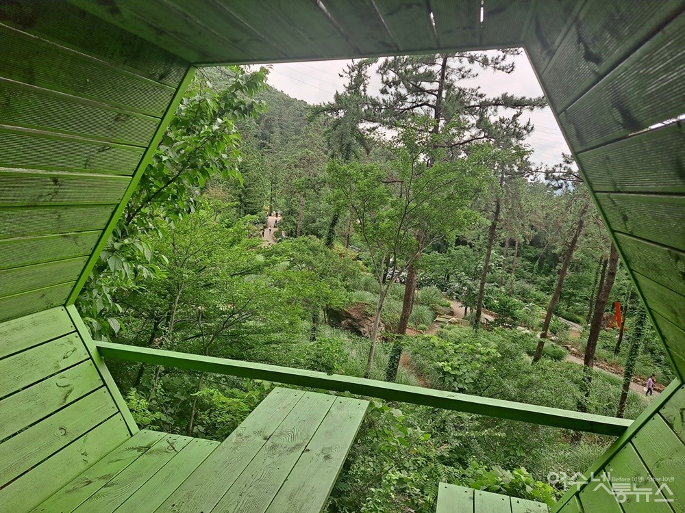 ▲숲속 쉼터다. ⓒ조찬현