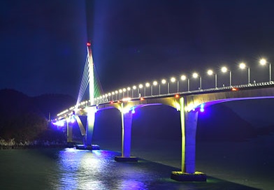 ▲ 둔병대교 야경