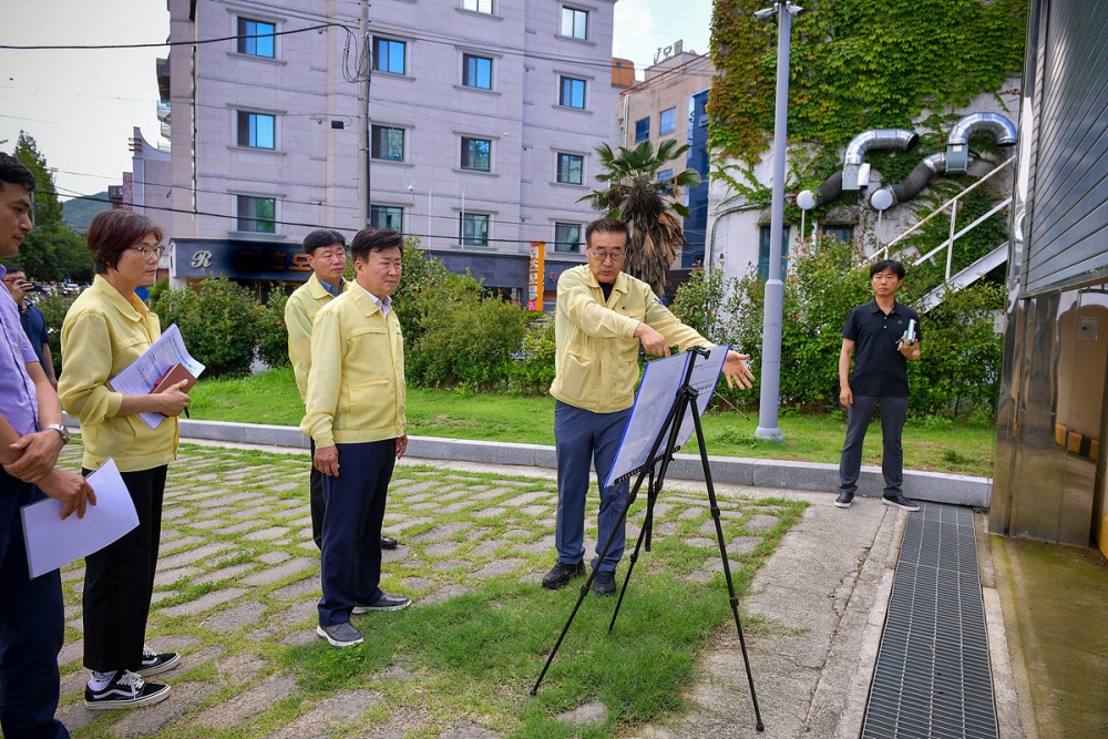 ▲ 집중호우 대비 재해위험 시설물 현장점검