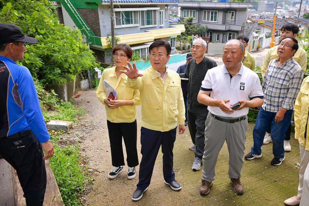 ▲ 집중호우 대비 재해위험 시설물 현장점검