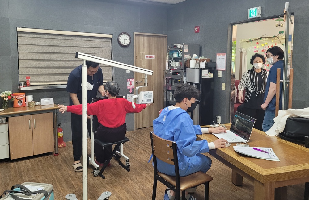 ▲ 노인결핵 검진 현장