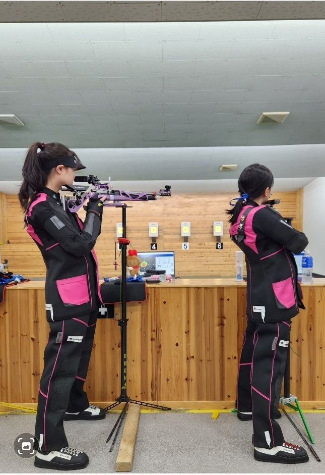 ▲ 여수여고 2학년 박예은 양의 훈련 모습