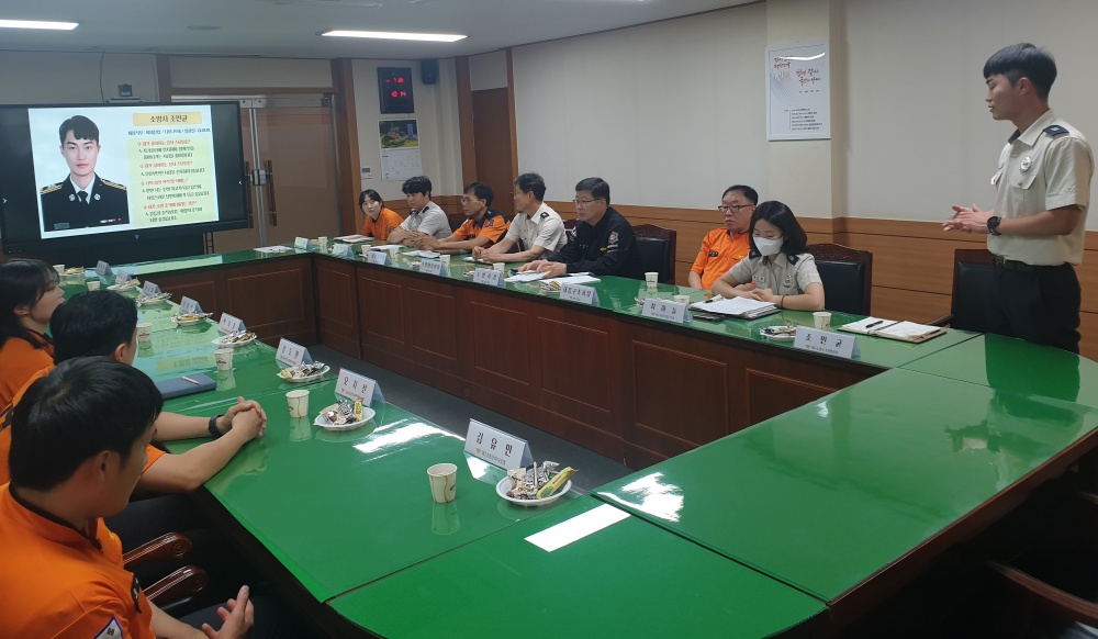 ▲ 여수소방서 리버스멘토링 현장