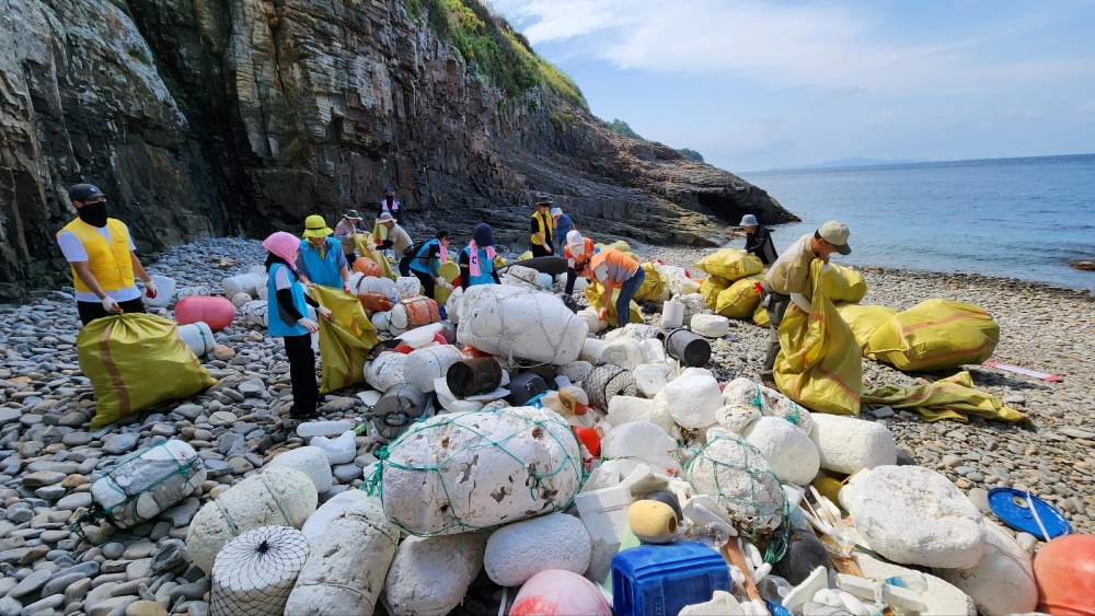 ▲  해양청결활동 현장