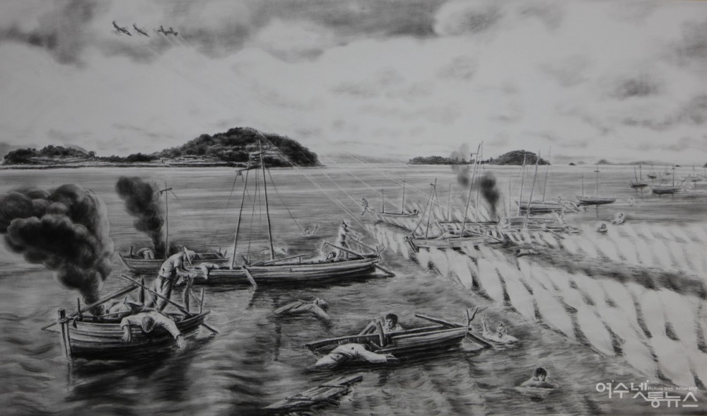 ▲박금만 작 이야포. 두룩여 그림