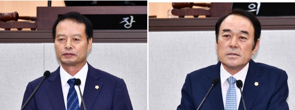 ▲ 송하진, 주재현 시의원