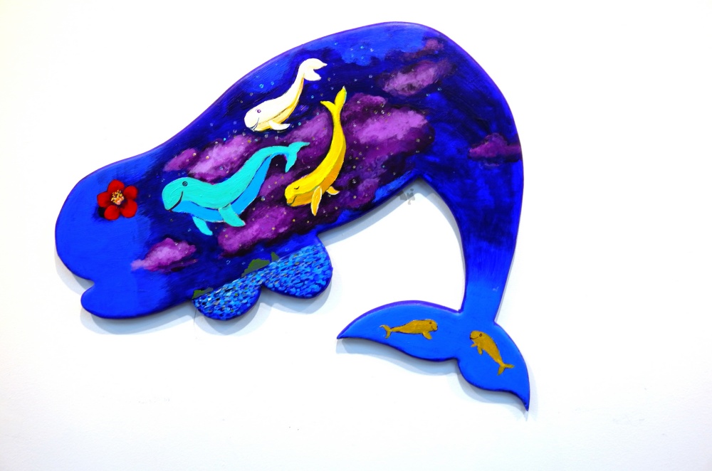 ▲ 상괭이2 (Acrylic  on  shape panel)