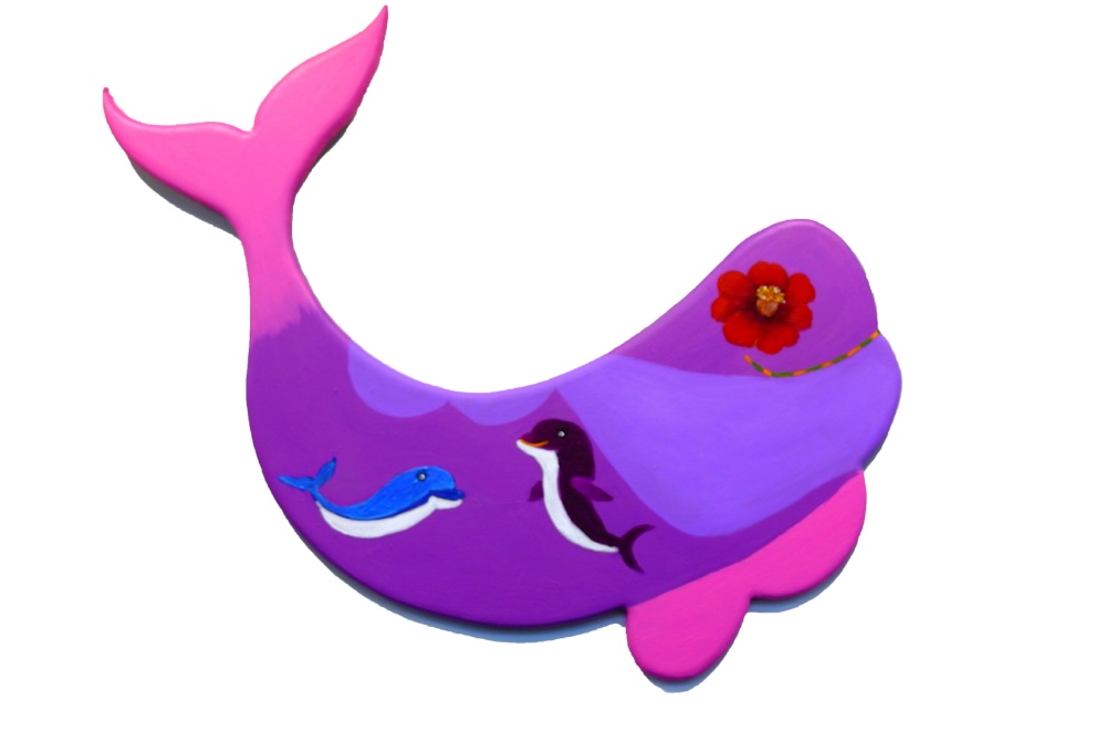 ▲ 상괭이3 (Acrylic  on  shape panel)