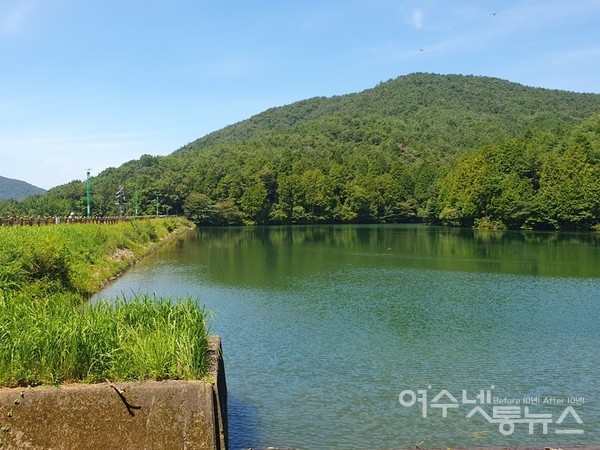 ▲ 미평 저수지 모습.  ⓒ공문택
