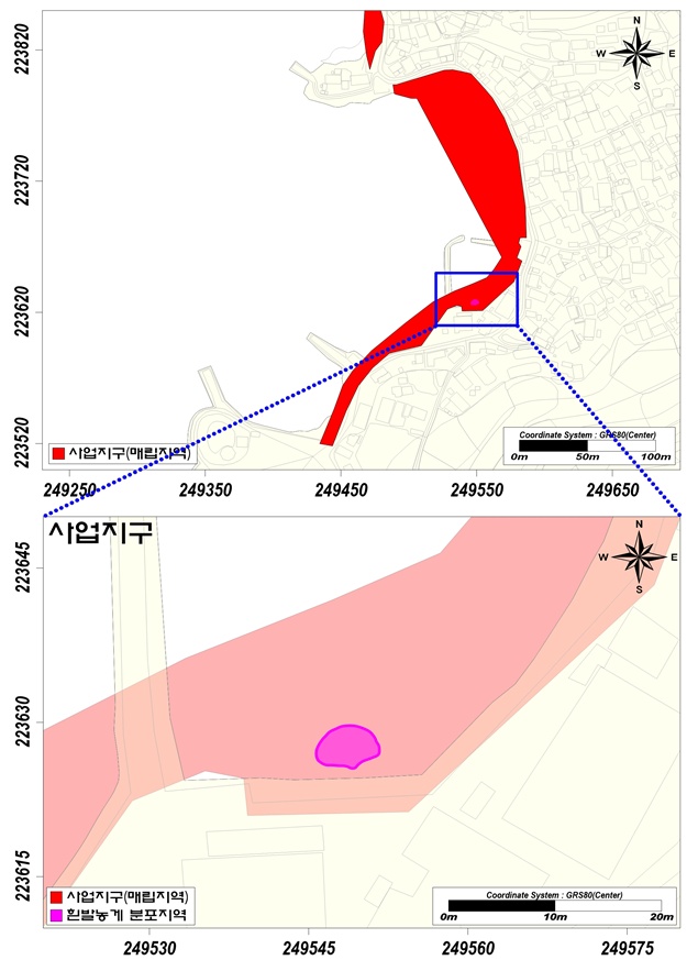 ▲  이주대상지 위치도