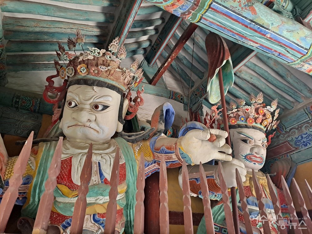 ▲사천왕상은 지난 9월 초 문화재청이 국가지정문화재 보물로 지정 예고됐다. ⓒ조찬현