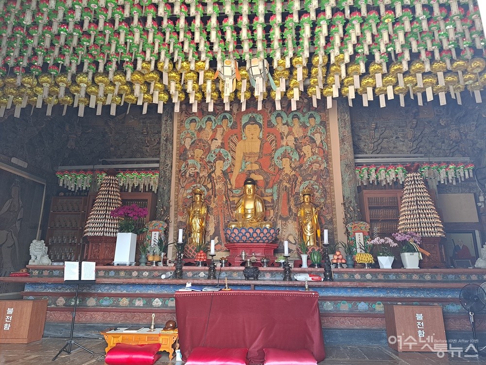 ▲대웅전 후불탱은 1974년 7월 9일 보물로 지정되었다. ⓒ조찬현