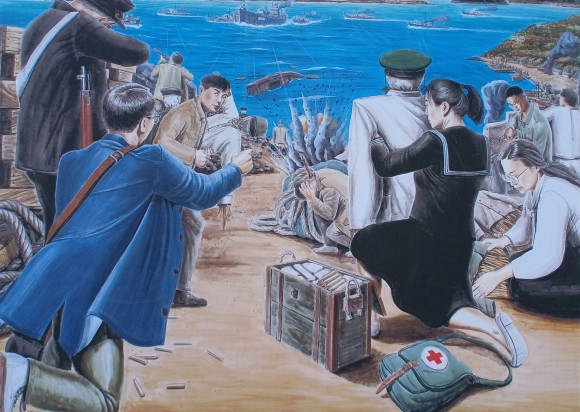 ▲박금만 작. 저항하는 여순사람들